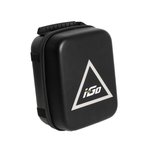 Black i-Go rear seat cargo bag with carrying handle and white triangular i-Go logo