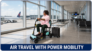 Go-Go Ultra X mobility scooter on a private jet — flying with a mobility scooter guide