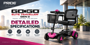Pride Go Go Elite Traveller Gen 3 Specifications: Complete Specs and Measurements