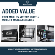 Pride Go Go Sport 3-Wheel Mobility Scooter | Free Accessory Package & In-Home Service Warranty