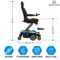 Pride Jazzy Air 2 Power Wheelchair | Lifetime Protection + Accessories