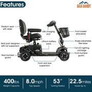 Pride Baja Bandit Mobility Scooter Package