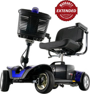 Pride Go Go Sport 3-Wheel Mobility Scooter | Rear Basket, Cup Holder & Saddle Bag Included