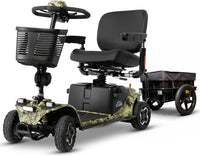 Pride Baja Bandit Mobility Scooter with Cargo Trailer | Lifetime Protection