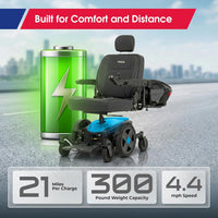 Pride Jazzy EVO 614 Power Wheelchair | Free Accessories + Extended Warranty