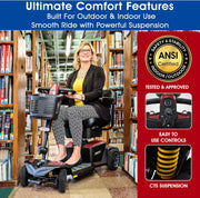 Pride GoGo Endurance Li Mobility Scotter Plus Storage Pod, Comfort 20