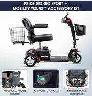 Pride Go Go Sport 3-Wheel Mobility Scooter | Free Accessory Package & In-Home Service Warranty