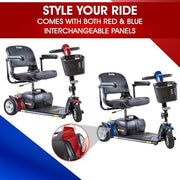Pride Go Go Sport 3-Wheel Mobility Scooter | Free Accessory Package & In-Home Service Warranty