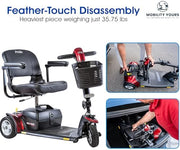 Pride Go Go Sport 3-Wheel Mobility Scooter | Free Accessory Package & In-Home Service Warranty