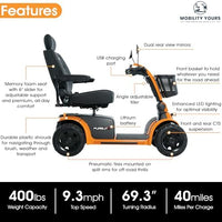 Pride Pursuit 2 4-Wheel Mobility Scooter | Free Accessories + Extended Warranty