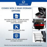 Pride Victory LX Sport + Accessories, Heavy Duty 4 Wheel Mobility Scooter for Adults and Seniors, Comfrot High Back Seating, 400 lb Capacity, LED Lighting, CTS Suspension, 8.6 MPH, Extended Warranty