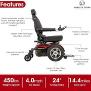 Pride Jazzy Elite HD Heavy Duty Power Wheelchair