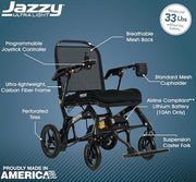 Pride Mobility Jazzy Ultra Light Power Wheelchair