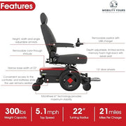 Pride Mobility Jazzy EVO 613 Li Power Wheelchair
