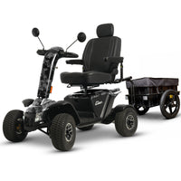 Pride Baja Wrangler 2 Mobility Scooter with Cargo Trailer | Extended Warranty