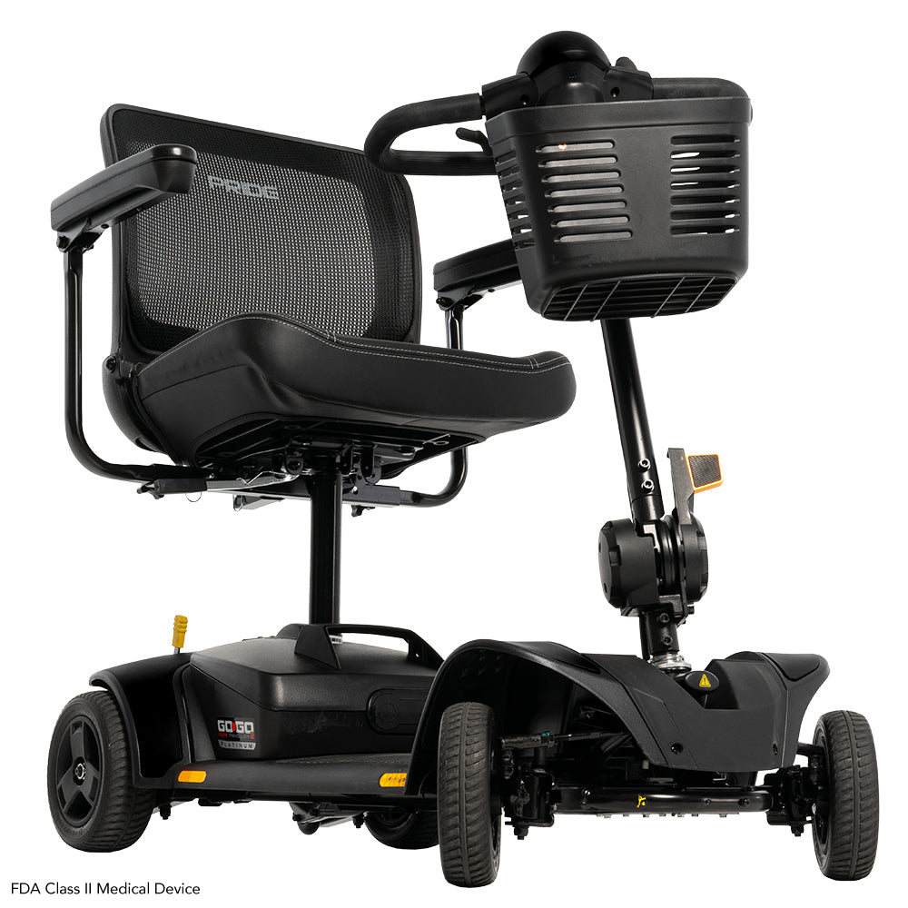 Pride Go Go Elite Traveller Gen 3 Platinum 4-Wheel Mobility Scooter | Free Accessories Included + Extended Warranty