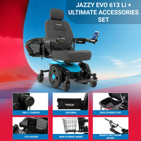 Pride Mobility Jazzy EVO 613 Power Wheelchair + Ultimate Kit I Extended Warranty