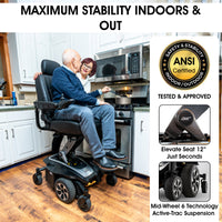Pride Jazzy Air 2 Power Wheelchair | Lifetime Protection + Accessories